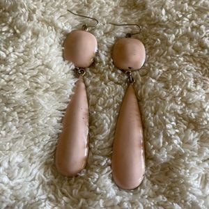 Pink/Gold Drop Earrings
